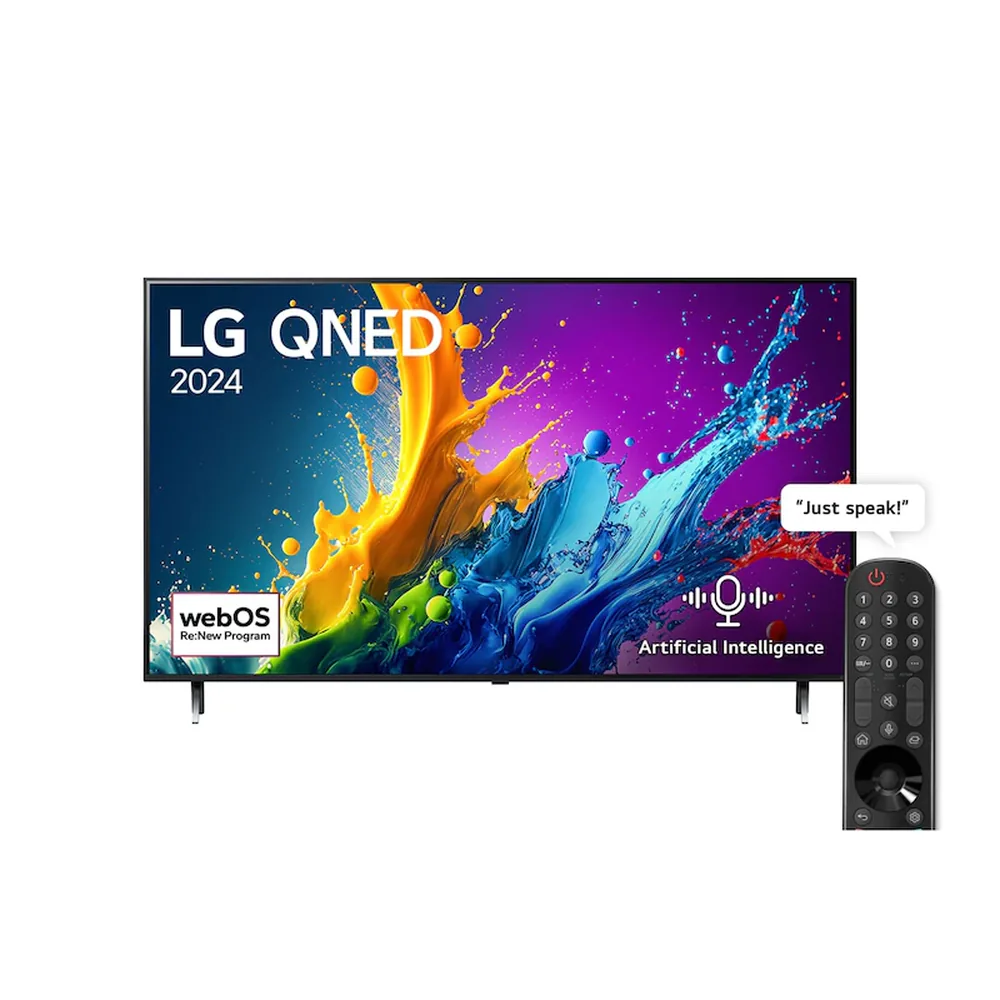 تلفزيون ال جي 55QNED80T6B كيو إن إي دي سمارت شاشة 55 إنج 4K UHD تقنية عرض عالية – أسود